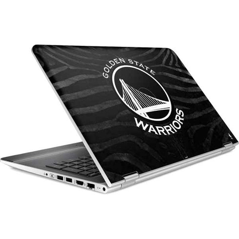 NBA Golden State Warriors Black Animal Print HP Pavilion Skin